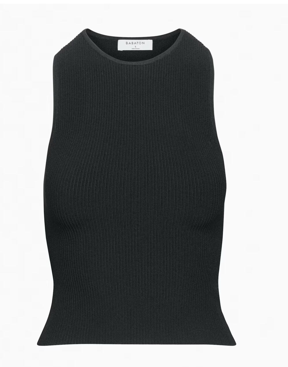 Aritzia Babaton Sculpt Knit Racer Tank - M - Black